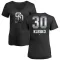 Black Women's Ryan Klesko San Diego Padres Midnight Mascot V-Neck T-Shirt -