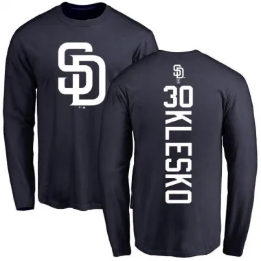 Navy Men's Ryan Klesko San Diego Padres Backer Long Sleeve T-Shirt -