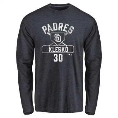 Navy Men's Ryan Klesko San Diego Padres Base Runner Long Sleeve T-Shirt -