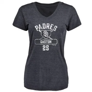 Navy Women's Cito Gaston San Diego Padres Base Runner T-Shirt -
