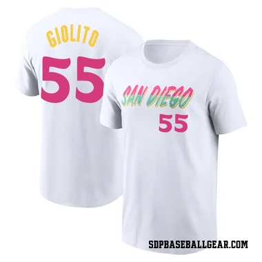 White Men's Lucas Giolito San Diego Padres 2022 City Connect T-Shirt
