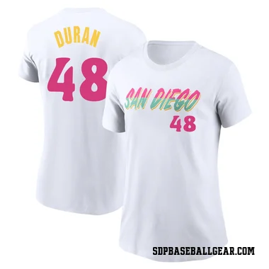 White Women's Rodolfo Duran San Diego Padres 2022 City Connect T-Shirt