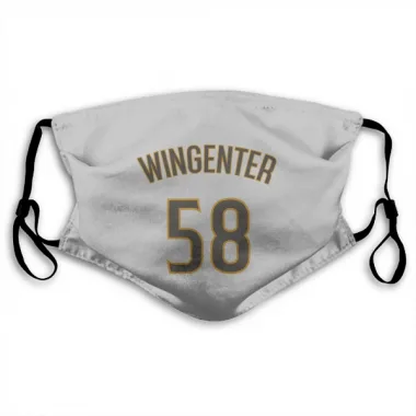 White/Brown San Diego Padres Trey Wingenter   Face Mask