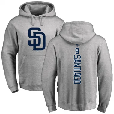 Youth Benito Santiago San Diego Padres Ash Backer Pullover Hoodie