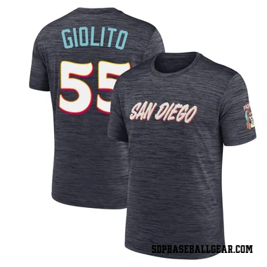 Youth Lucas Giolito San Diego Padres Obsidian 2026 City Connect Game Day Velocity T-Shirt